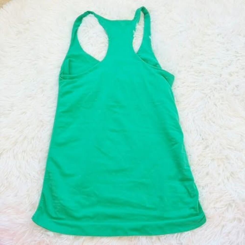 Arden B Green Racerback Tank Top XS/S Fitted Stretch - Picture 3 of 6